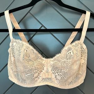 Unlined Chantelle nude lace bra